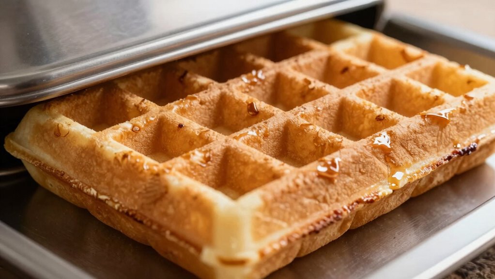 optimal waffle making pressure