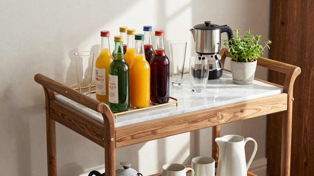 organized accessible brunch station
