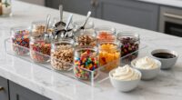 organized clean topping station