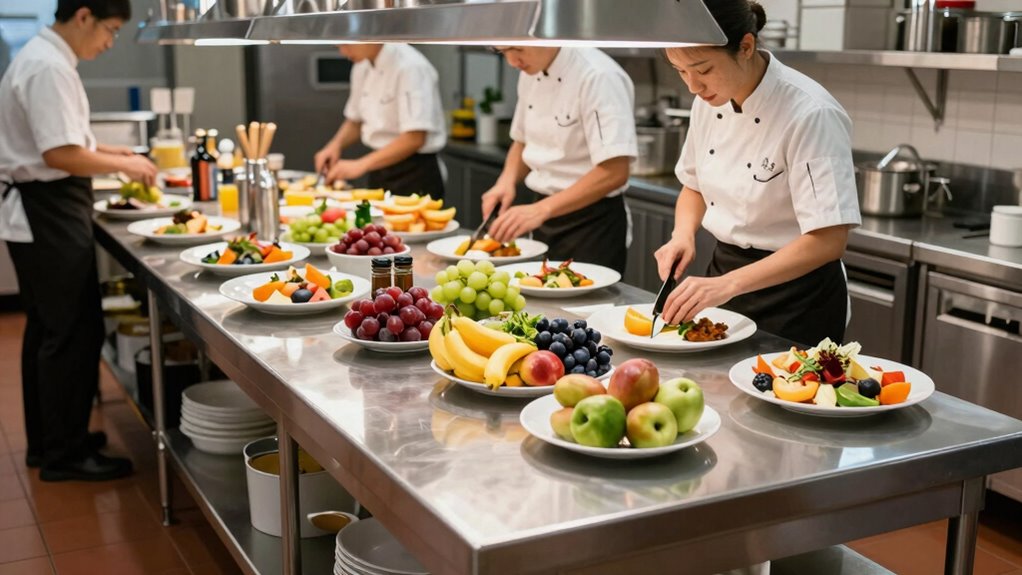 organized prep stations optimize efficiency