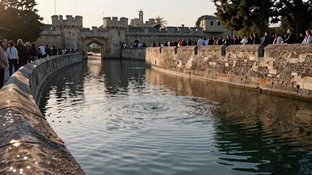 overflow moat enhances traffic flow