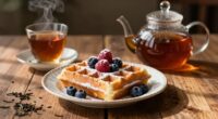 pairing waffles with tea