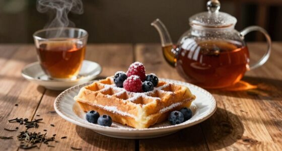 pairing waffles with tea