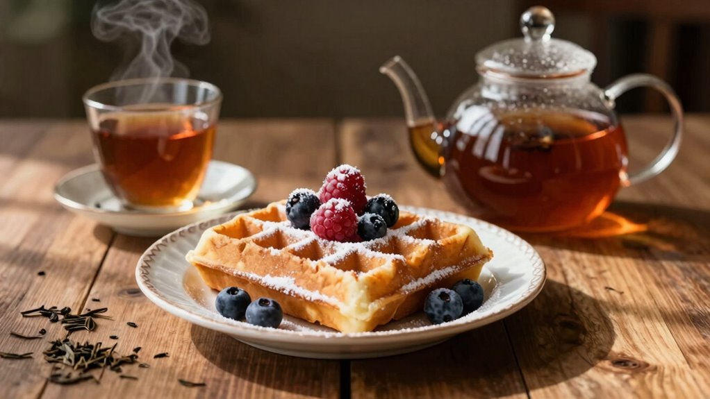 pairing waffles with tea