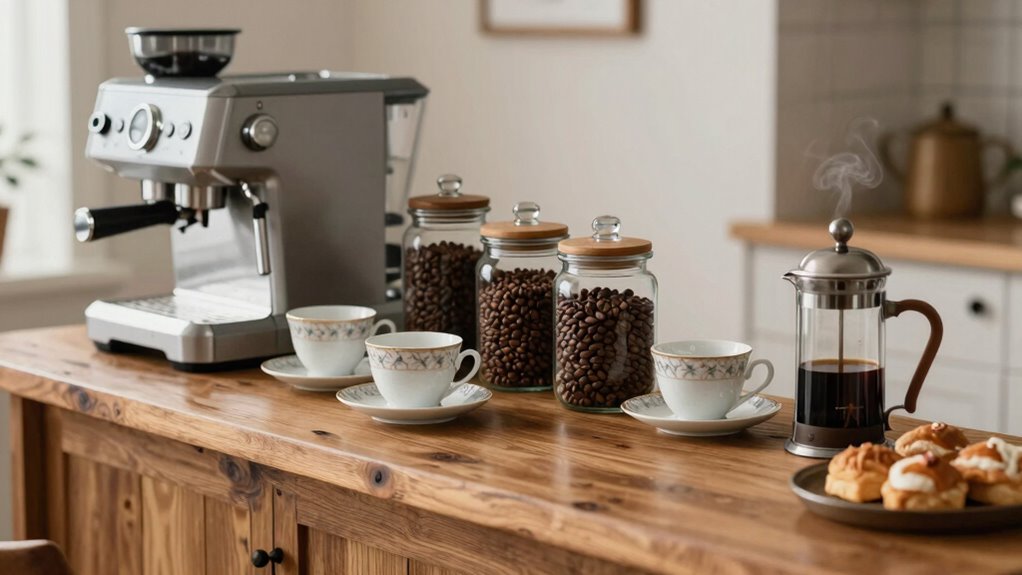personalized organized coffee station