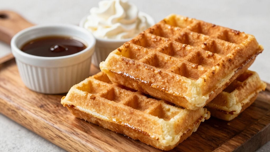 prepare waffles keep crisp