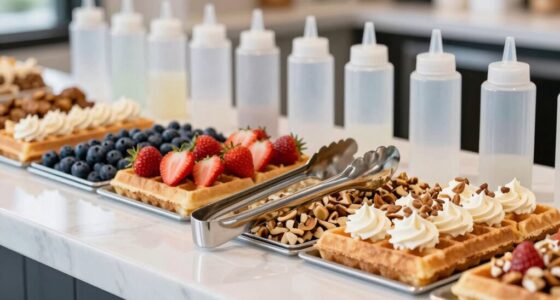 proper serving utensils ensure cleanliness