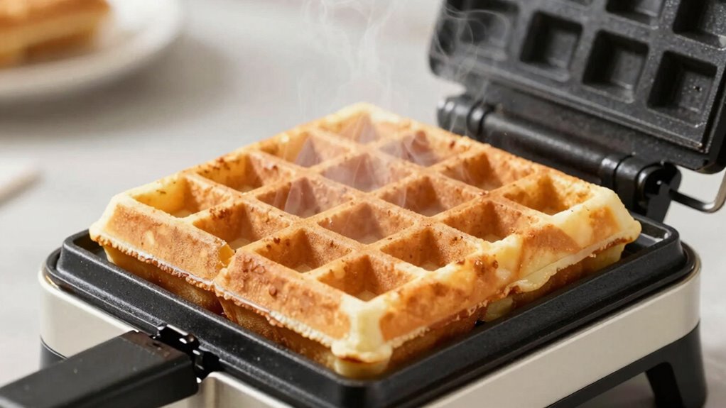 quick consistent waffle heating