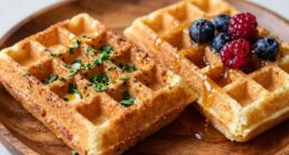 savory waffles have different ingredients