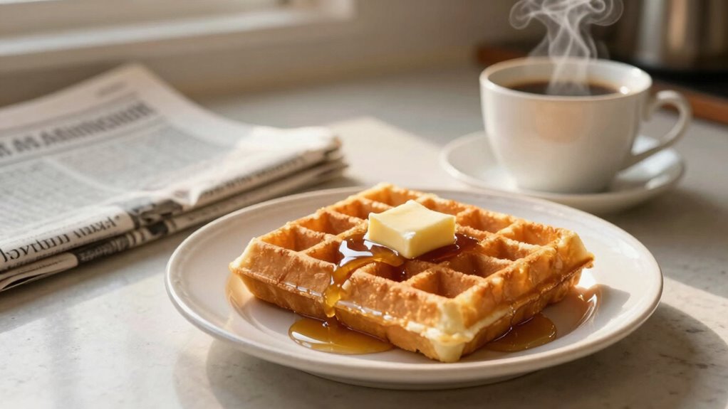 slow mornings savoring waffles