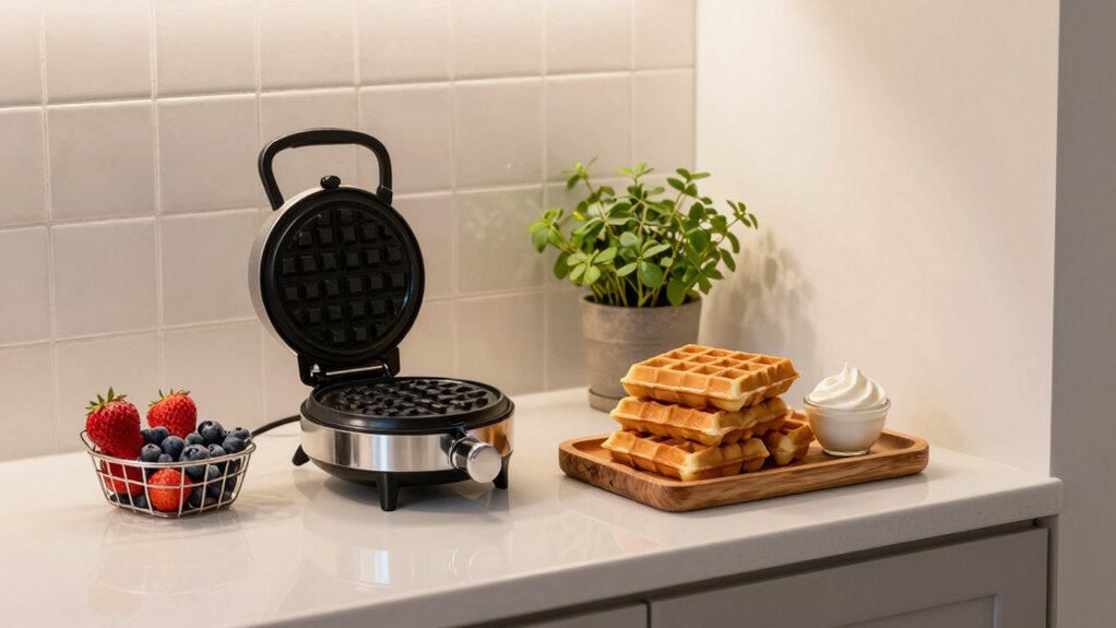 small space waffle station