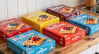 sodium content in waffle mixes
