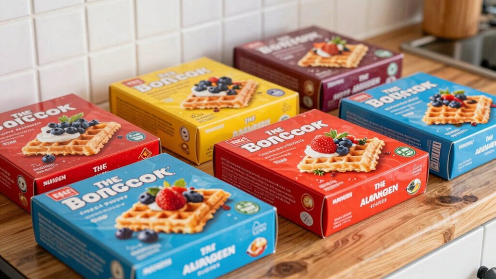 sodium content in waffle mixes