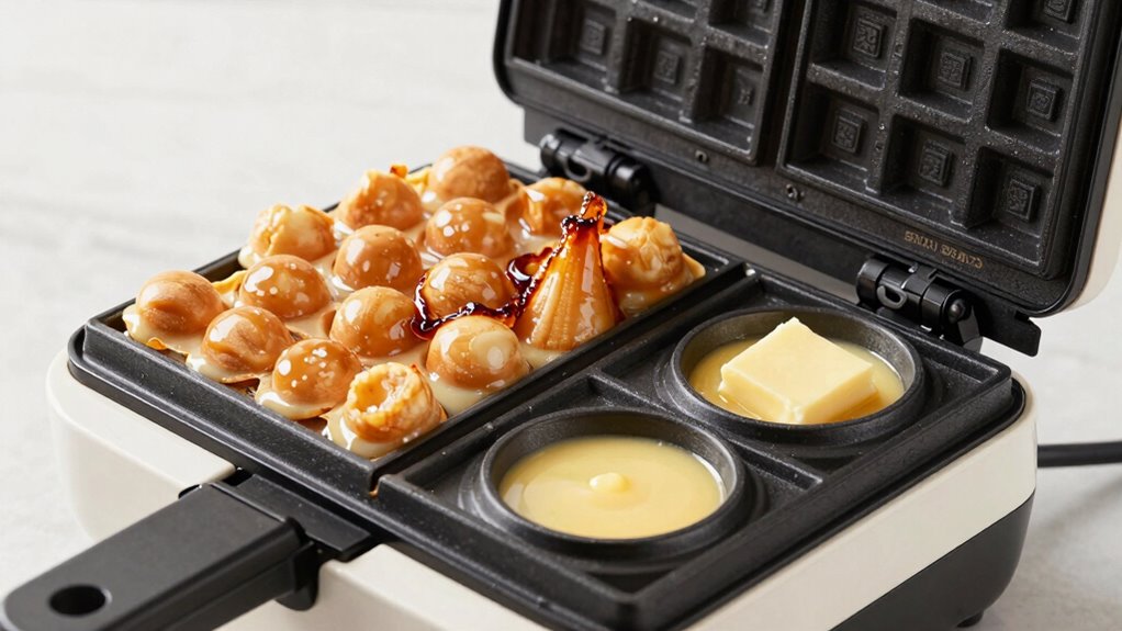 specialty waffle maker features