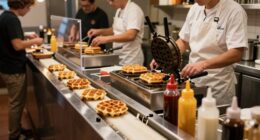 streamlining waffle production process