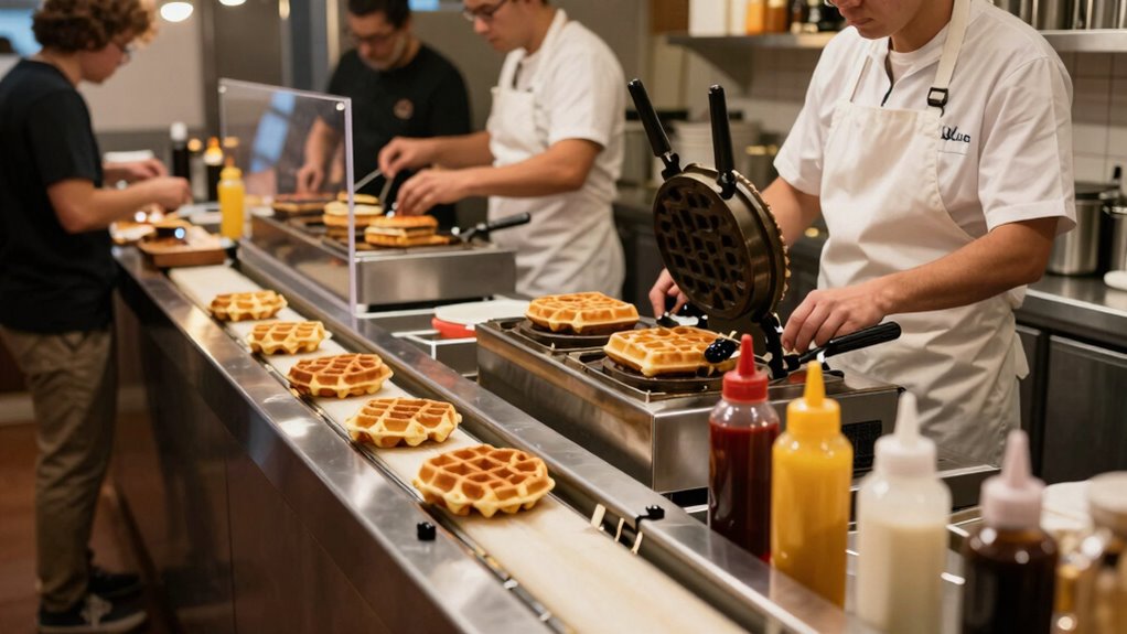 streamlining waffle production process