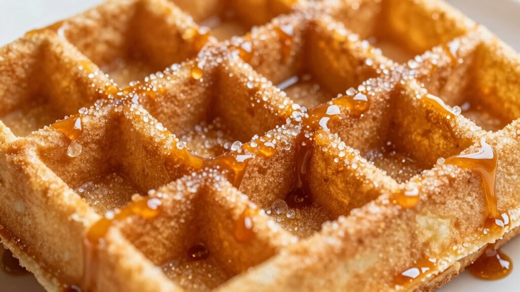 sugar alters waffle color