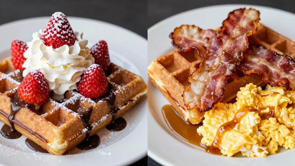 sweet vs savory waffles