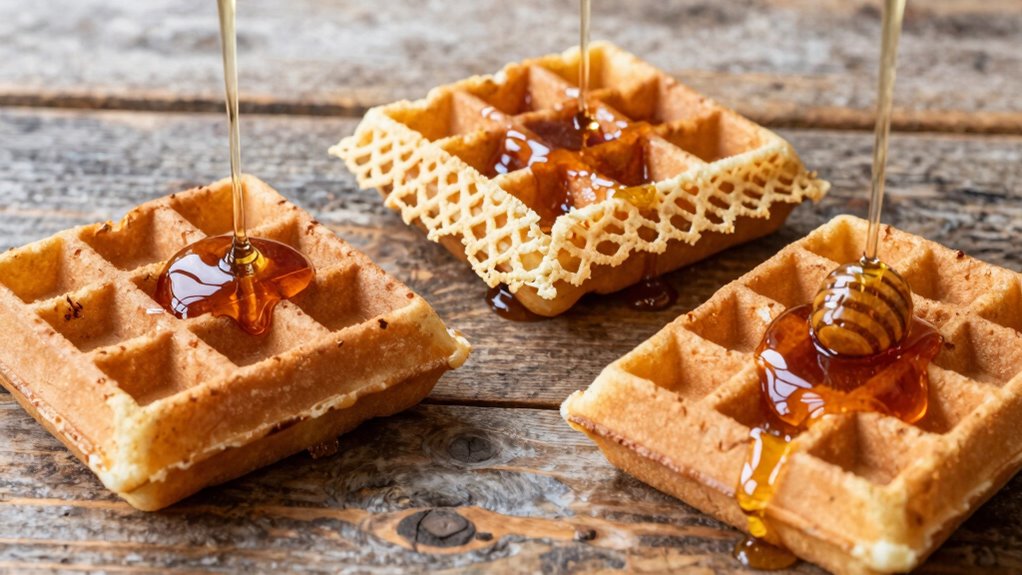 syrup pairs with waffle textures