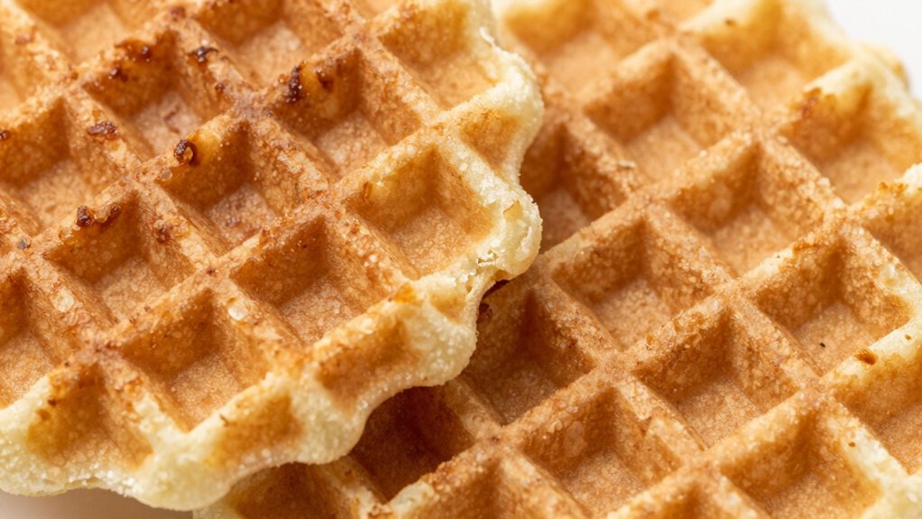 texture comparison of waffles