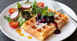 transform waffles into lunch