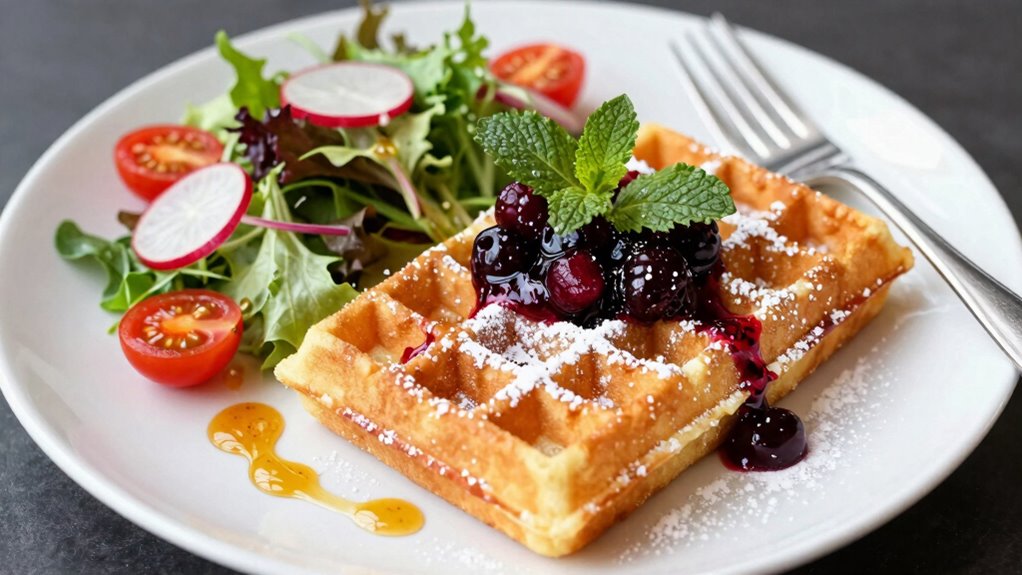 transform waffles into lunch