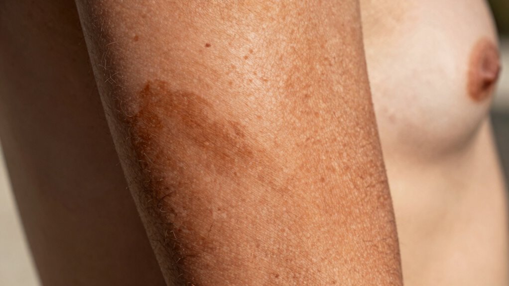 uneven sun induced pigmentation