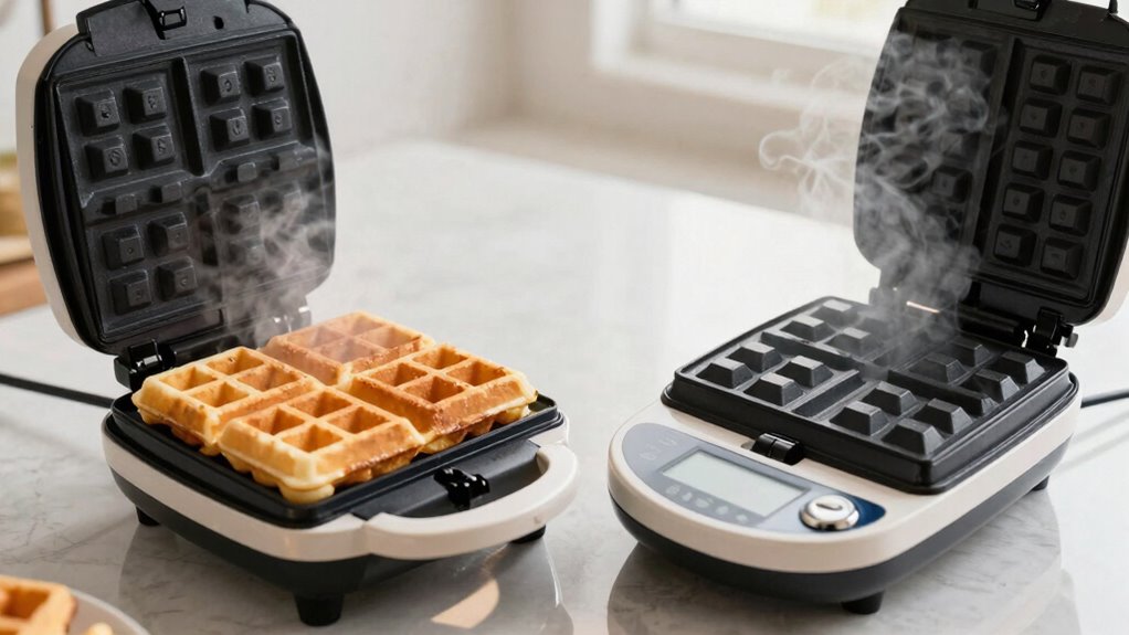 waffle makers performance noise portability