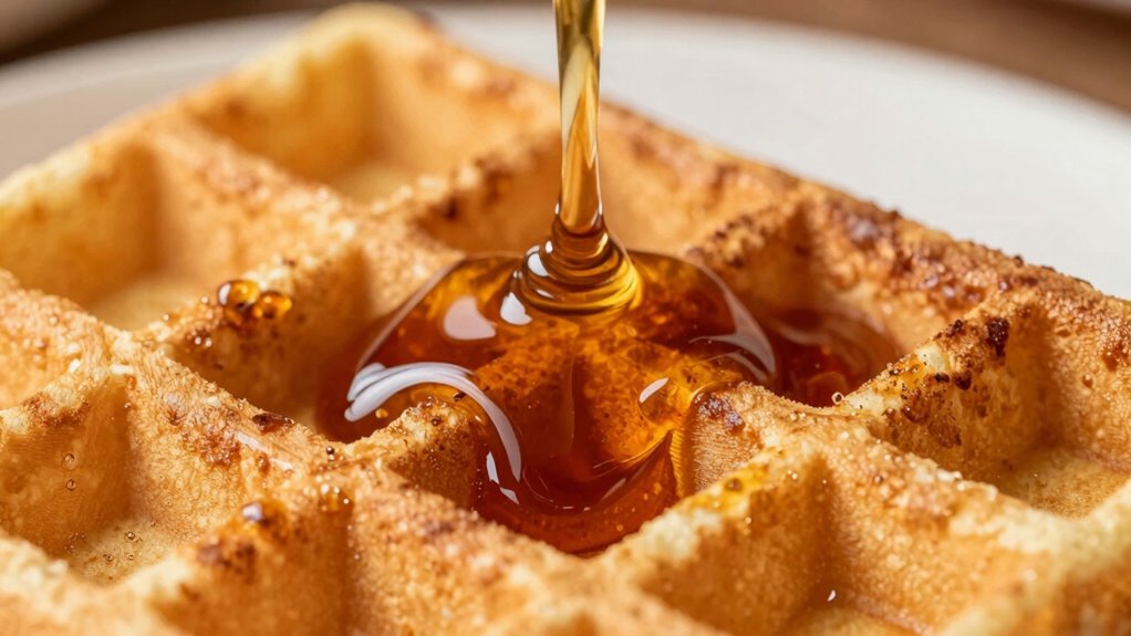 waffle pockets and syrup