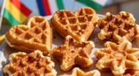 waffle shapes define regional identity