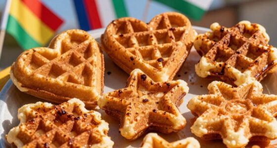waffle shapes define regional identity
