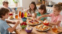 waffle topping bar setup