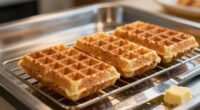 waffles require warm plates