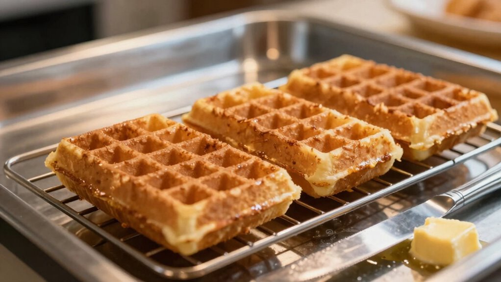 waffles require warm plates