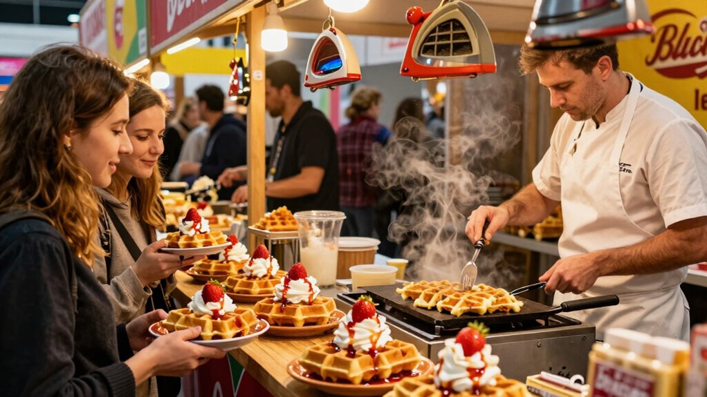 waffles showcased at expos