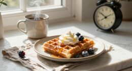 waffles symbolize relaxed mornings