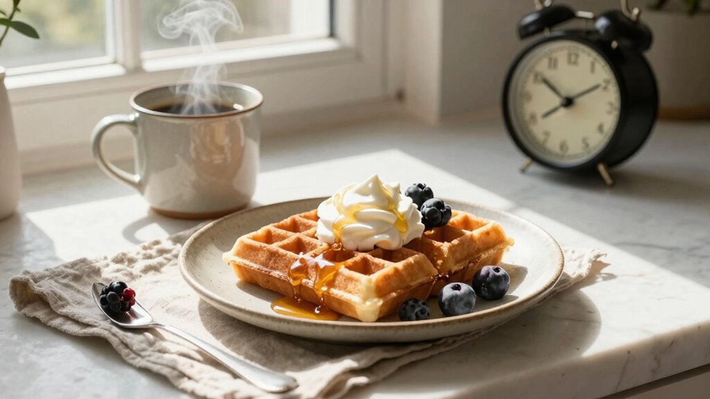 waffles symbolize relaxed mornings