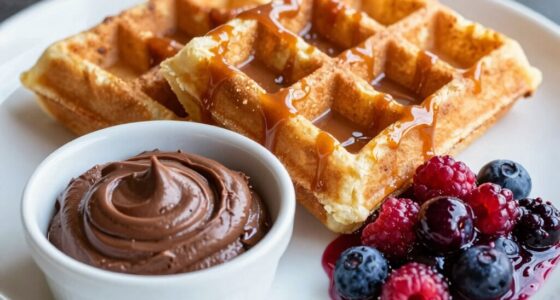 warm flavorful waffle toppings