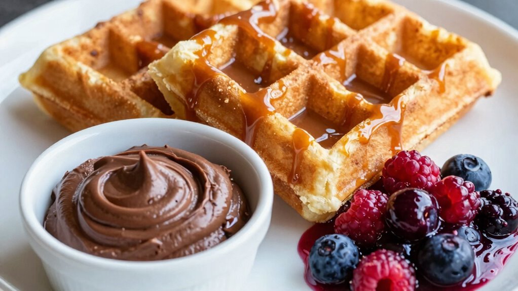warm flavorful waffle toppings