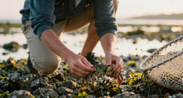 Crab Protects Mate from Fisherman in Heartwarming Clip