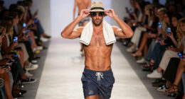 Man accidentally walks runway at Australia Fashion Week while heading for a swim