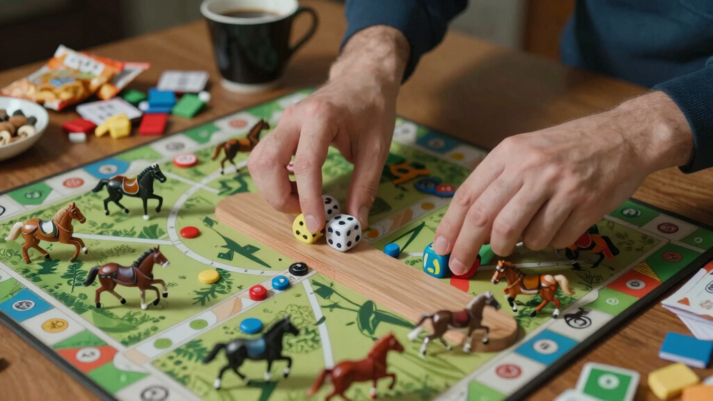 My new obsession: A horse-racing board game of pure luck