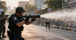 Water cannon fired in latest disorder after Belfast knife attack