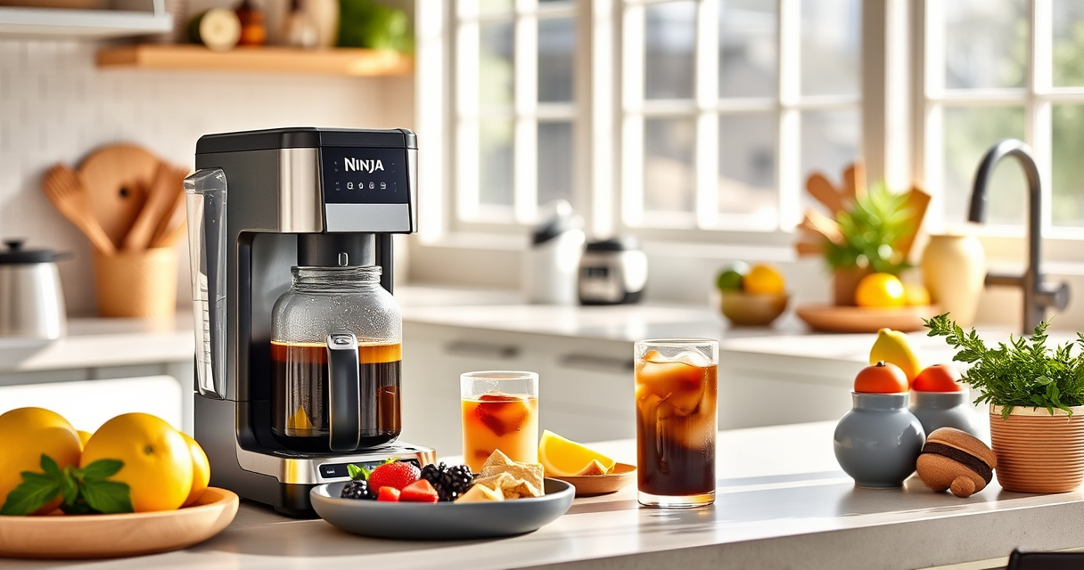 Chill Out with Ninja Hot & Iced XL Coffee Maker: Perfect Summer Iced Coffee