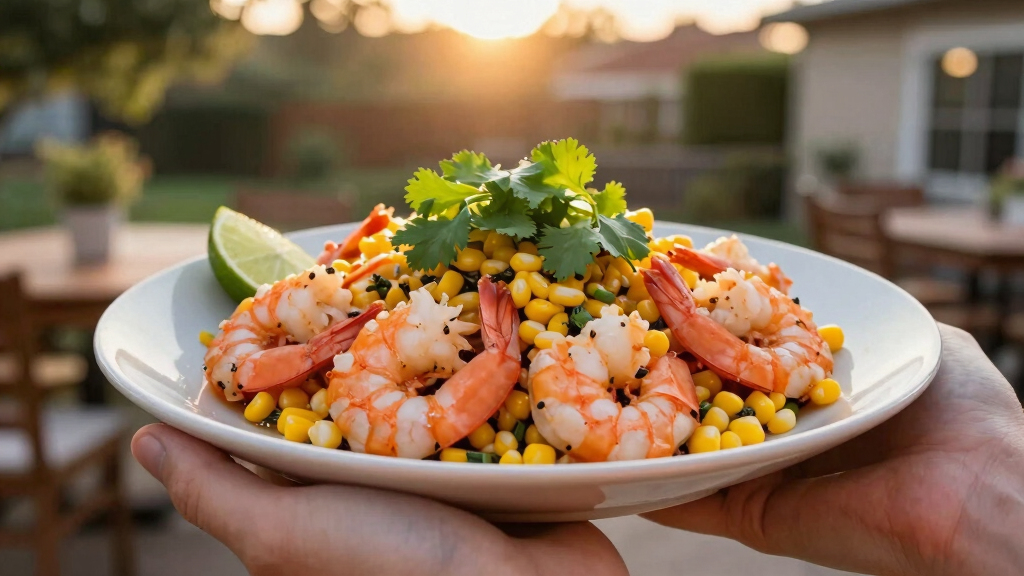 Cilantro-Lime Shrimp with Corn
