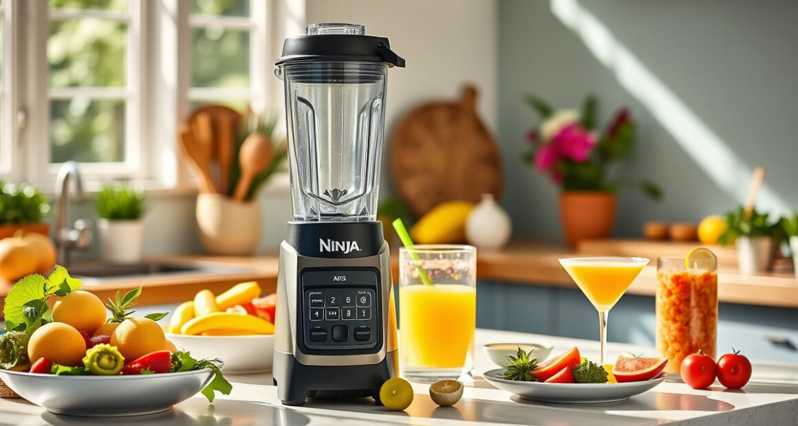 Cool Off with a Frozen Fruit Smoothie Using Ninja BC151EM Blast Blender