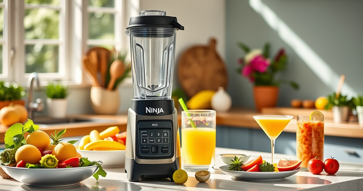 Cool Off with a Frozen Fruit Smoothie Using Ninja BC151EM Blast Blender