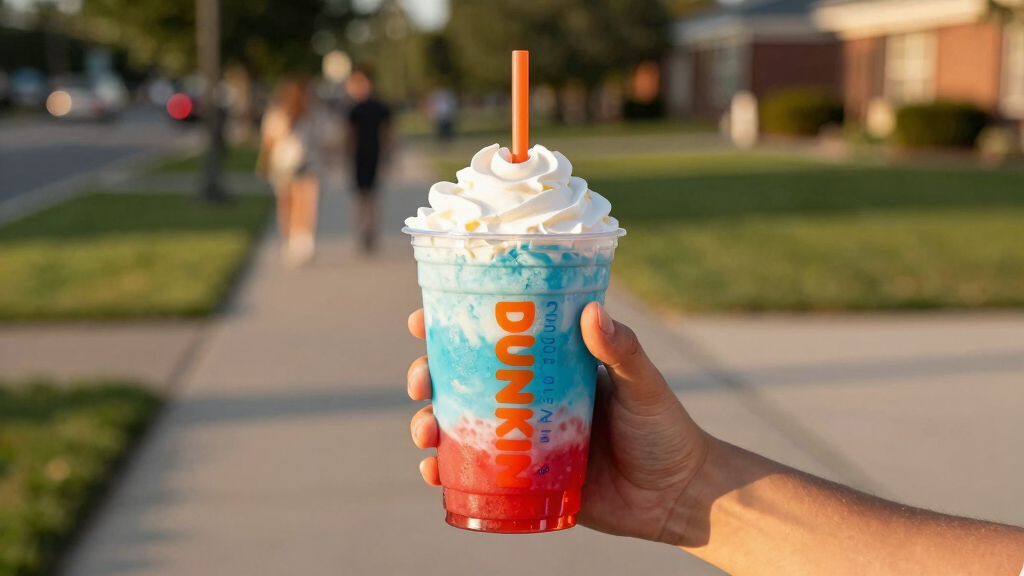 I Tried Dunkin's Fourth Of July Drinks & One Tasted Just Like A Freeze Pop