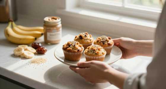 Jimi Famurewa’s banana, medjool date, tahini and sesame crumble muffins – recipe