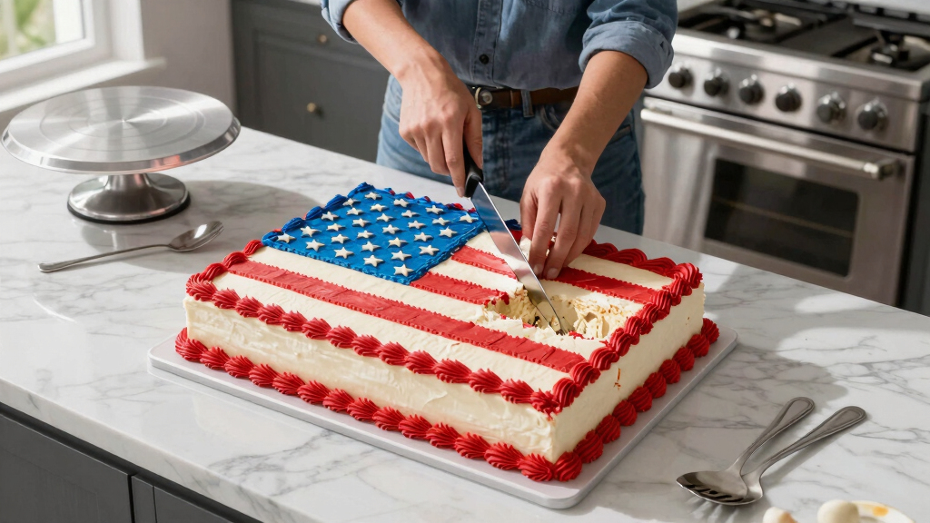 Martha Stewart Serves Huge American Flag Cake with 250 Pieces for Founding Father-Themed Party